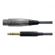 CFM 1,5 FV Audio cable 6.3 mm - XLR m - f 1.5 m Black