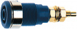 SLB4-G BLUE Предохранительный разъем ø 4 mm синий