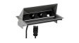 900.406 Desk Outlet with Custom Module CONEO 2x DE Type F (CEE 7/3) Socket/2x USB - GST18i3 Plug 200mm