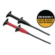 AC283 Pincer clips red/black, CAT IV 600 V / CAT III 1000 V