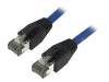 CQ8106S Patch cord; S/FTP; Cat 8.1; многопров; Cu; LSZH; синий; 15м; 26AWG