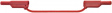 XVS-4075 050CM BROWN Safety test lead diam. 4 mm brown 50 cm CAT II CAT III
