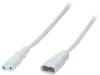 CP132 Кабель; IEC C7 "мама", IEC C8 "папа"; 2м; Гнезда:1; белый