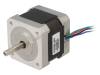 STEPPER MOTOR BIPOLAR 42X38MM 2.8V 1.7A Двигатель: шаговый; 2,8ВDC; Двусторон.вал: нет; макс.632,8мНм