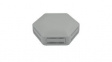CBHEX1-06-GY HexBox IoT Enclosure with 6 Vented Panels 130x146x45mm Grey ABS IP30