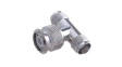 43 TNC-50-0-1/133 NE RF Adapter, T-Type, 2x TNC Socket - TNC Plug, 50Ohm