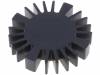 SK57710SA Радиатор; для светодиодов; O:50мм; H:10мм; 2,3К/Вт; Цвет: черный