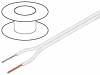 C100 2X0.35 WHITE, Кабель: для громкоговорителей; 2x0,35мм2; многопров; OFC; белый, Tasker