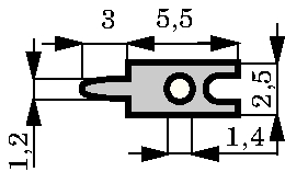1002m.68 [100 шт], Solder Lug Tin-Plated Brass 1.1 mm, Vogt AG