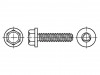 1371479 Винт; 8x16; Головка: шестиугольная; нет; закаленная сталь; цинк