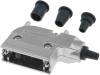 DS1047-01-15M2 Корпус: для разъемов D-Sub; D-Sub HD 26pin, D-sub 15pin; UNC4-40