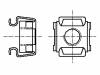 M6/BN3307 Гайка; кузовная; M6; нержавеющая сталь А2; BN:3307