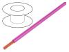 TLY-0.22-PK Провод; TLY; многопров; Cu; 0,22мм2; розовый; ПВХ; 150В; 500м