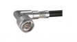16 N-50-7-36/133 NE RF Connector, N-Type, Brass, Plug, Right Angle, 50Ohm, Crimp Terminal