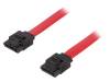 CS0008 Кабель: SATA; 2 вилки SATA типа L; 900мм; красный