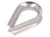 KAUS-8-A4, Thimble for rope; acid resistant steel A4; for rope; DIN6899, KRAFTBERG