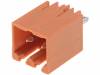 1604470000 SL 3.50/02/180G 3.2SN OR BX, Разъемный клеммник; гнездо; "папа"; 3,5мм; прямой; 17А; оранжевый, Weidmuller