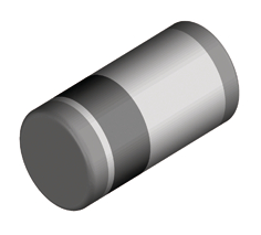 BYM13-60, Schottky diode 1 A MELF, Vishay
