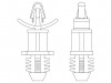 8G812V41125 Дистанц PCB; полиамид 66; Дл: 19,1мм; Цвет: натуральный; UL94V-2