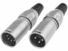701-0400 Вилка; XLR; "папа"; PIN:4; прямой; на провод; пайка; 2,8?8мм; 50В