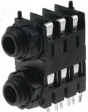 S1C/SH/BBB Dual Jack Socket 3P