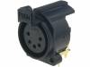 5XNACF/PC90L (CP300405), Гнездо; XLR; "мама"; PIN:5; угловой 90°; с кнопкой; THT; 5А, Cliff