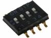 DHN-04F-T-V, Переключатель: DIP-SWITCH; Кол-во секций:4; ON-OFF; 0,1A/50ВDC, Canal Electronic