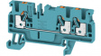 1521780000 A3C 2.5 BL terminal block, clamp, 3 poles, 24a, 2.5mm2, blue