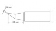 GT4-CN0004R Soldering Tip, GT4, Bent, Conical, 0.4 x 8mm