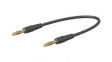 28.0047-00721 Test Lead, Black, 7.5mm, Nickel-Plated Brass