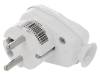 9002215, Разъем: питания AC; круглый, с выключателем; вилка; "папа"; белый, PC Electric