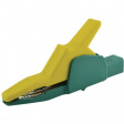 AK 2 B 2540 I gelb/grUn, yellow/green Crocodile clip diam. 4 mm Yellow / Green