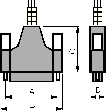1571654-4, D-Sub socket set 9P, TE Connectivity