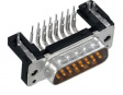09662636811 D-Sub - S PCB connector/Male connector, right angled/turned solder pins/M 3