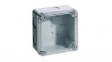 CLWIB 1 Junction Box with Clear Lid 110x110x60mm Light Grey Thermoplastic IP65