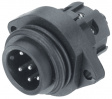 09 4223 00 04 Panel-mount plug, 693 series 4-pole 693 Poles=4 Male