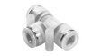 NPQP-T-Q8-Q6-FD-P10 Push-In T-Connector, 44.4mm, Compressed Air, NPQP