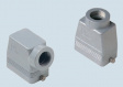 CHO 10 L hoods for single lever, with 2 pegs, side entry, Pg16, C-TYPE enclosures