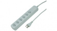 20 600216 Outlet strip, 6xJ (T13), 1.4 m, Type 12