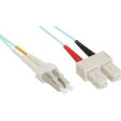 LCSCOM4DAQ20 FO cable 50/125um OM4 LC/SC 20 m Turquoise