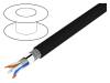 74002 BK002 Провод; 5e; многопров; Cu; 2x2x26AWG; PUR; черный; 152м; 5,8мм