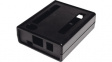 1593HAMDOGBK Plastic enclosure black 95 x 77 mm ABS