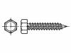 M4.2X16/BN2707 Винт; 4,2x16; Головка: шестигранная; нет; сталь; цинк; BN:2707; 7мм