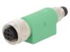 SAC-4P-M8MS-M12FS, Адаптер; PIN:4; прямой; 30ВAC; 4А; -25?90°C; 30ВDC, Phoenix Contact