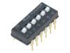 1825360-4, Переключатель: DIP-SWITCH; Пол: 2; SPST; 0,1A/24ВDC; Подсвет: нет, TE Connectivity