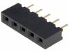 ZL305-05 Гнездо; штыревое; "мама"; PIN:5; прямой; 2,54мм; THT; 1x5; позолота