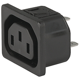 6600.4325.21, Flush-type device socket C13 Snap-in, Schurter