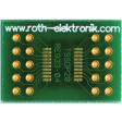 RE933-04 Laboratory card FR4 Epoxide + chem. Ni/Au TSSOP20 Adapter