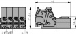 831-3202 Pin header, straight 2P7.62 mm