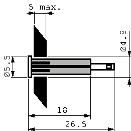 LB4-AU, Socket diam. 4 mm, Staubli (former Multi-Contact )